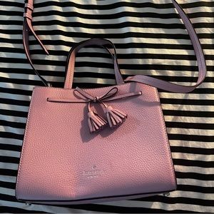 Kate Spade pink Hayes Satchel with tassels